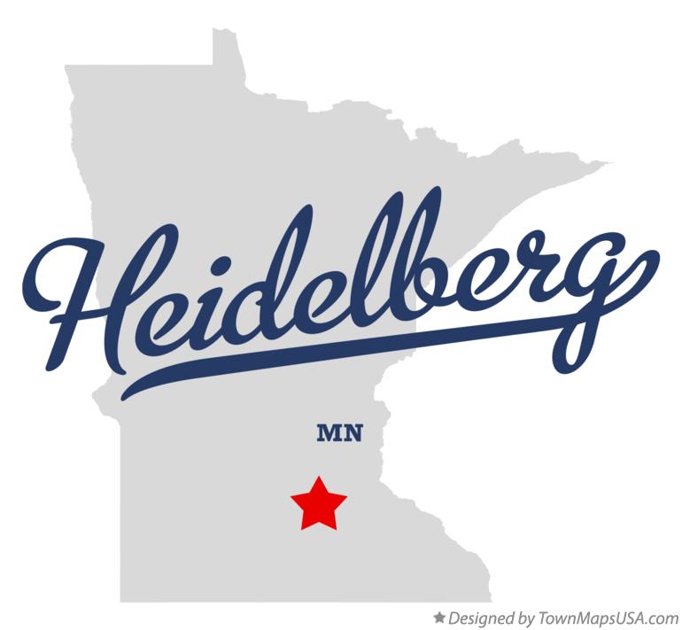 Map of Heidelberg, MN, Minnesota