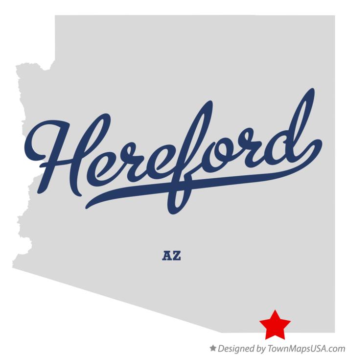 Map of Hereford, AZ, Arizona