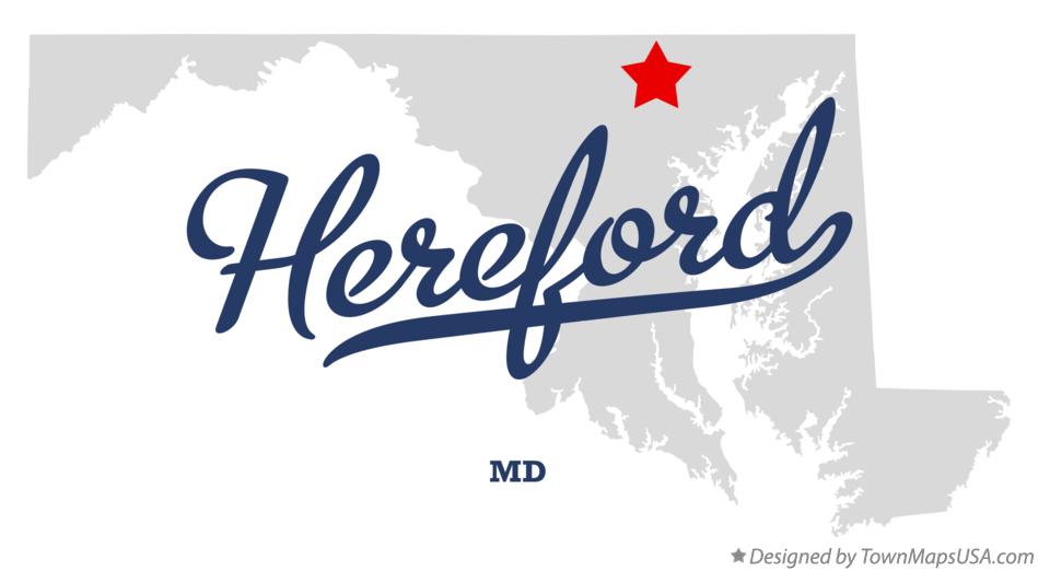 Map of Hereford, MD, Maryland