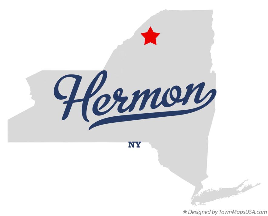 Map of Hermon, NY, New York