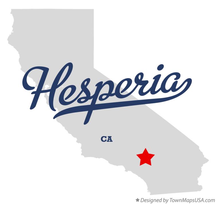 Map of Hesperia, CA, California