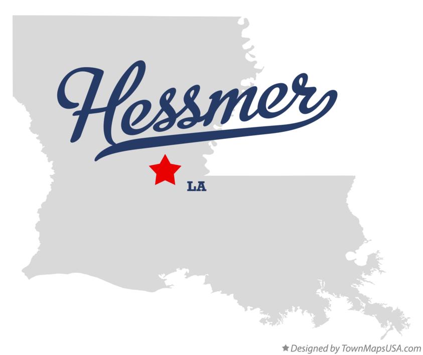 Map of Hessmer, LA, Louisiana