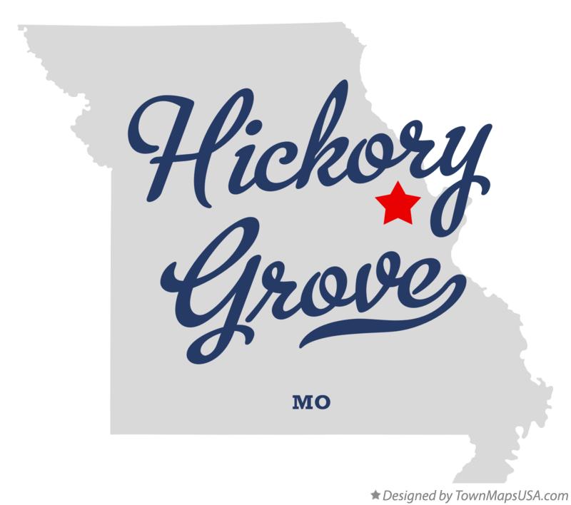 Map of Hickory Grove, MO, Missouri