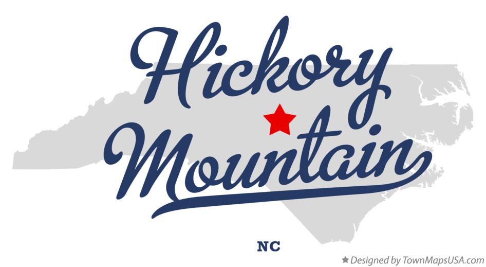 Map of Hickory Mountain, NC, North Carolina