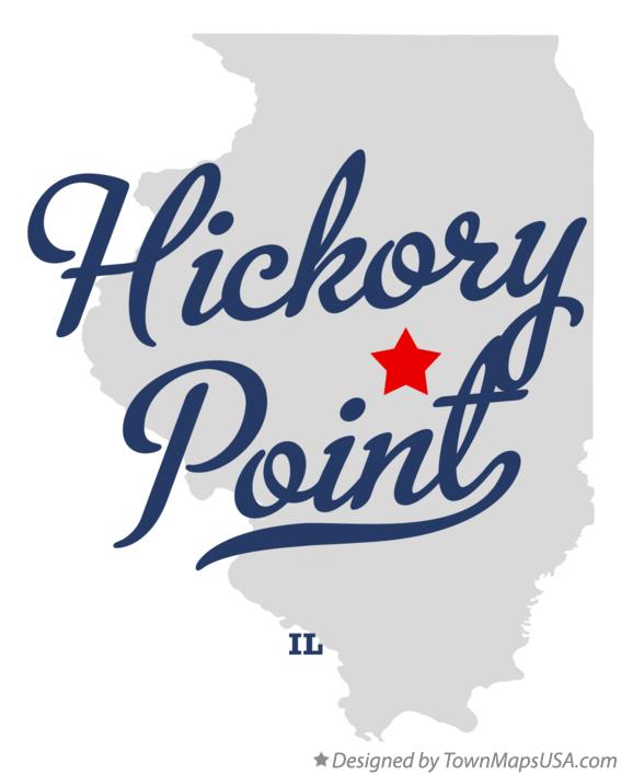 Map of Hickory Point, IL, Illinois