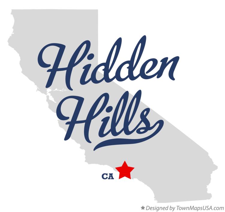Map of Hidden Hills, CA, California