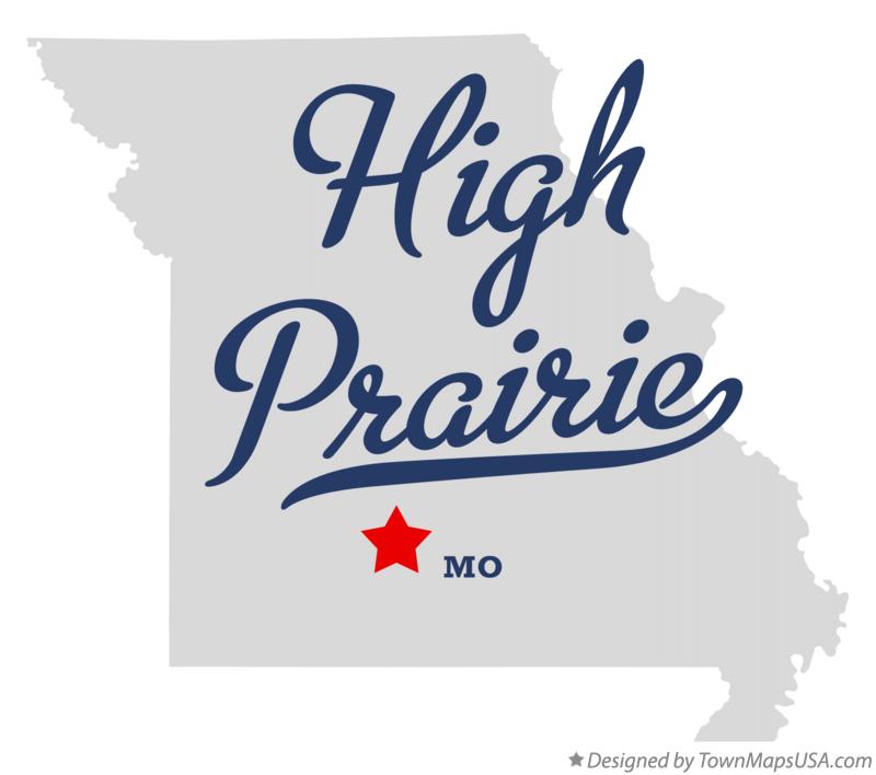 Map of High Prairie, MO, Missouri