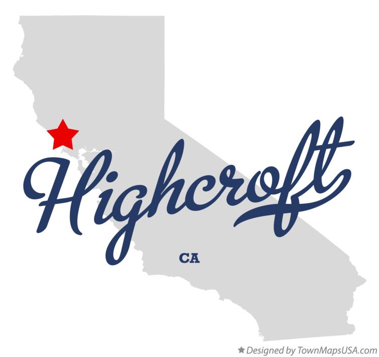 Map of Highcroft, CA, California