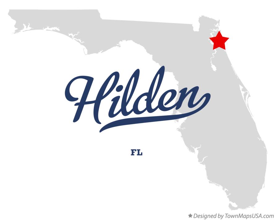 Map of Hilden, FL, Florida