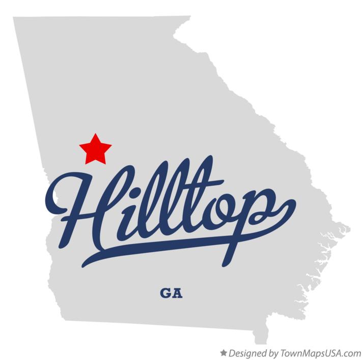 Map of Hilltop, GA,