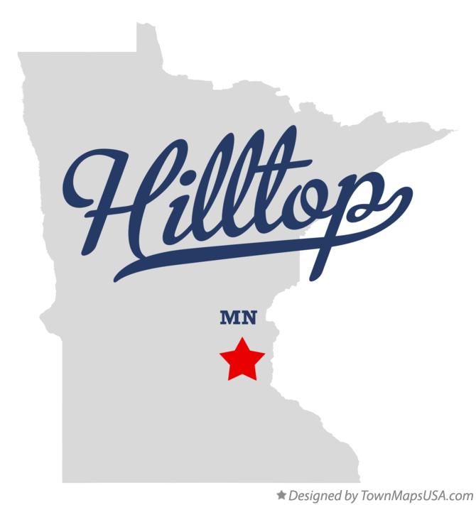 Map of Hilltop, MN, Minnesota