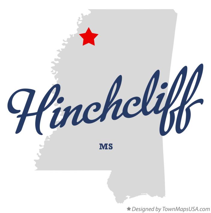 Map of Hinchcliff, MS, Mississippi