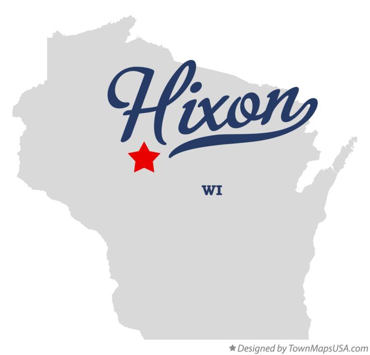 Map of Hixon, WI, Wisconsin