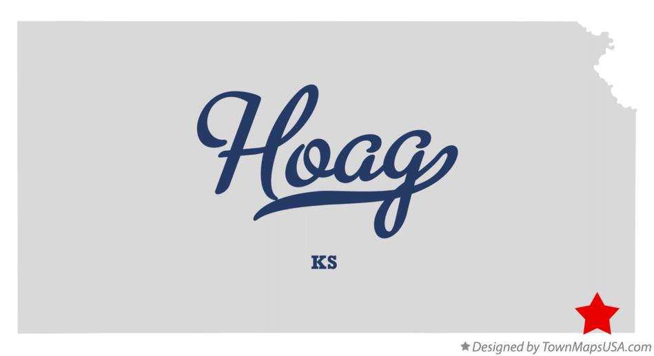 Map of Hoag, KS, Kansas