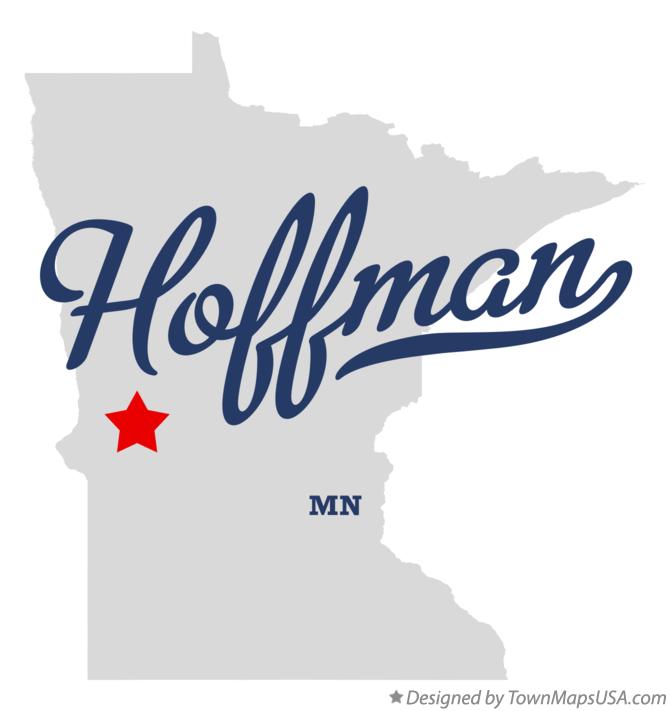 Map of Hoffman, MN, Minnesota