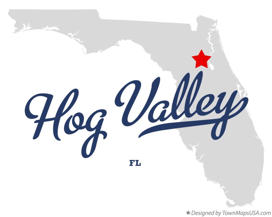 Map of Hog Valley, FL, Florida