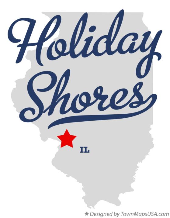 Map of Holiday Shores, IL, Illinois