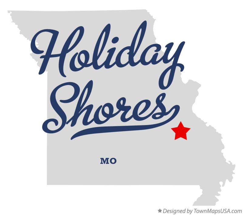 Map of Holiday Shores, MO, Missouri