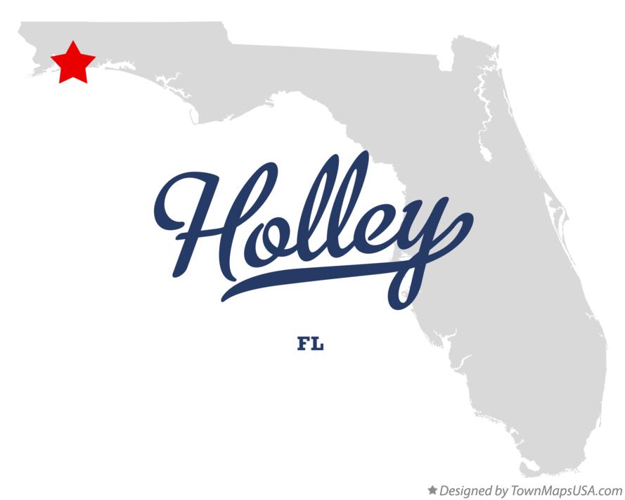 Map of Holley, FL, Florida