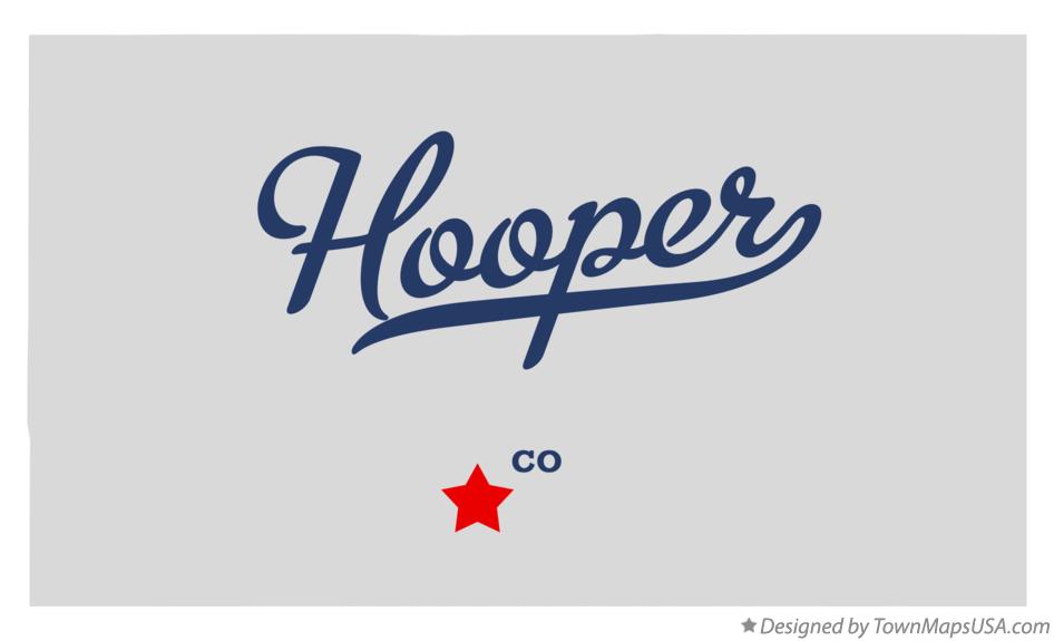 Map of Hooper, CO, Colorado