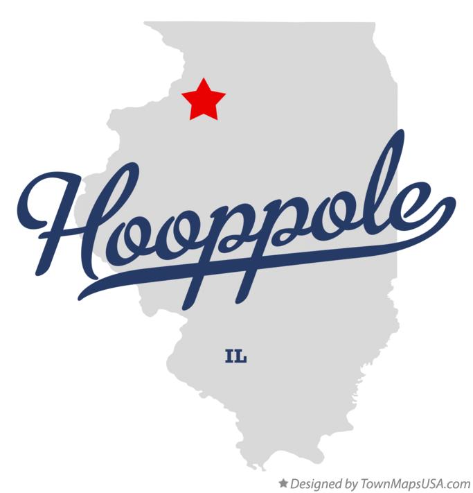 Map of Hooppole, IL, Illinois
