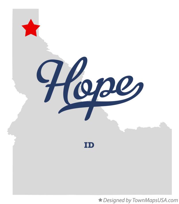 Map of Hope, ID, Idaho