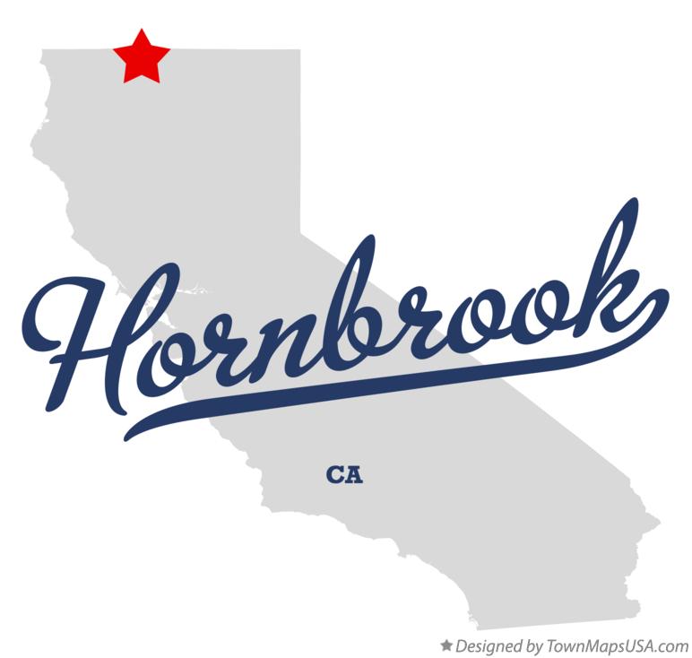 Map of Hornbrook, CA, California