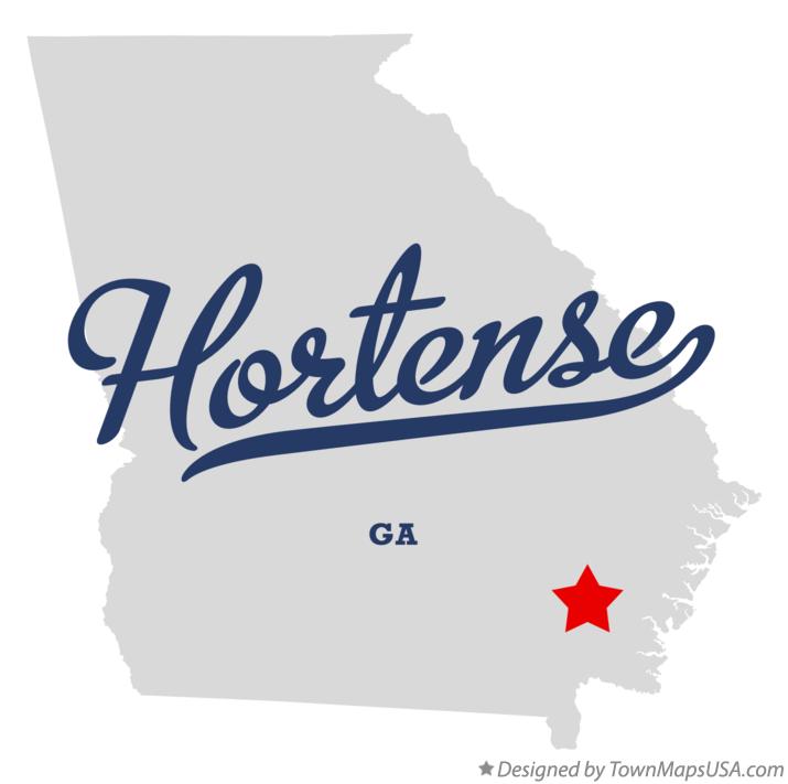 Map of Hortense, GA,