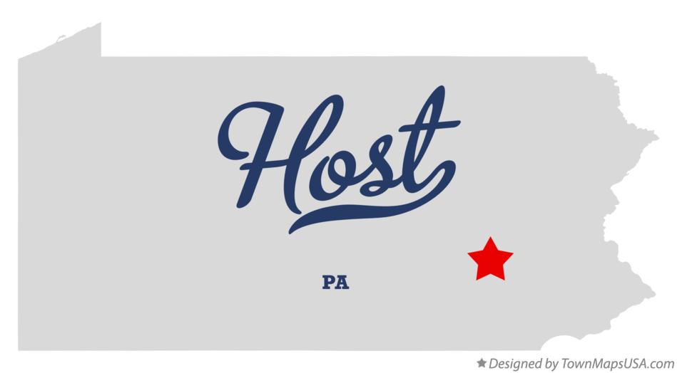 Map of Host, PA, Pennsylvania