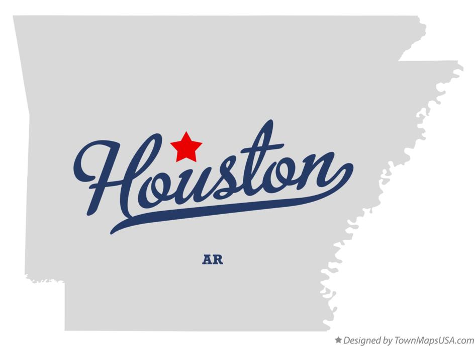 Map of Houston, AR, Arkansas