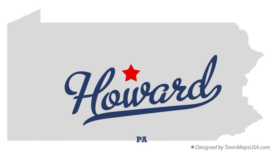 Map of Howard, PA, Pennsylvania