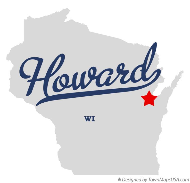 Map of Howard, Brown County, WI, Wisconsin