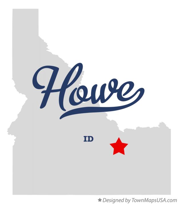 Map of Howe, ID, Idaho