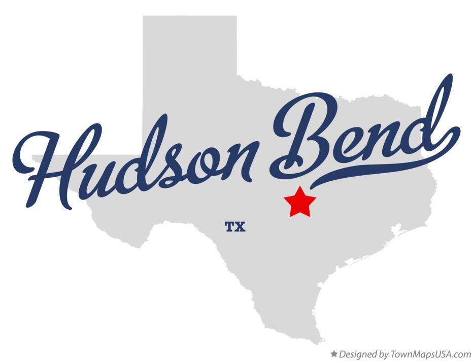 Map of Hudson Bend, TX, Texas