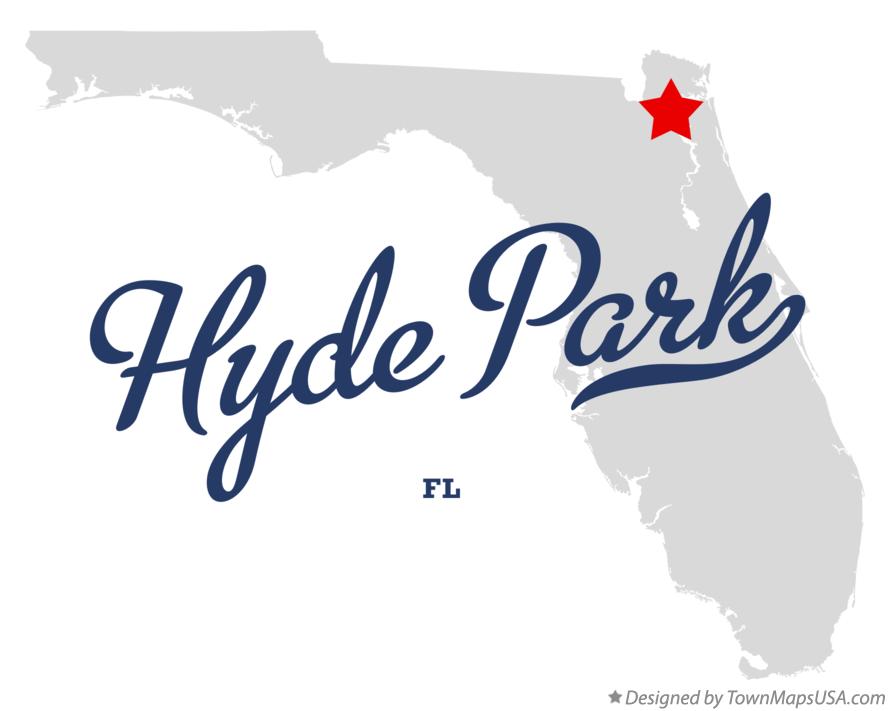Map of Hyde Park, FL, Florida
