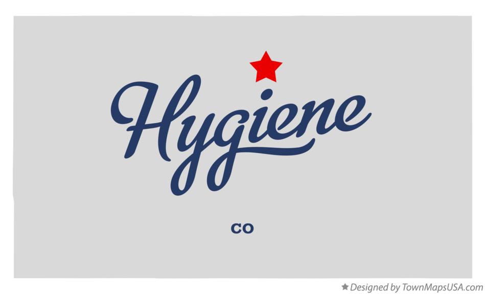 Map of Hygiene, CO, Colorado