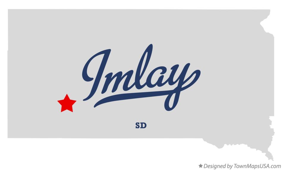 Map of Imlay, SD, South Dakota