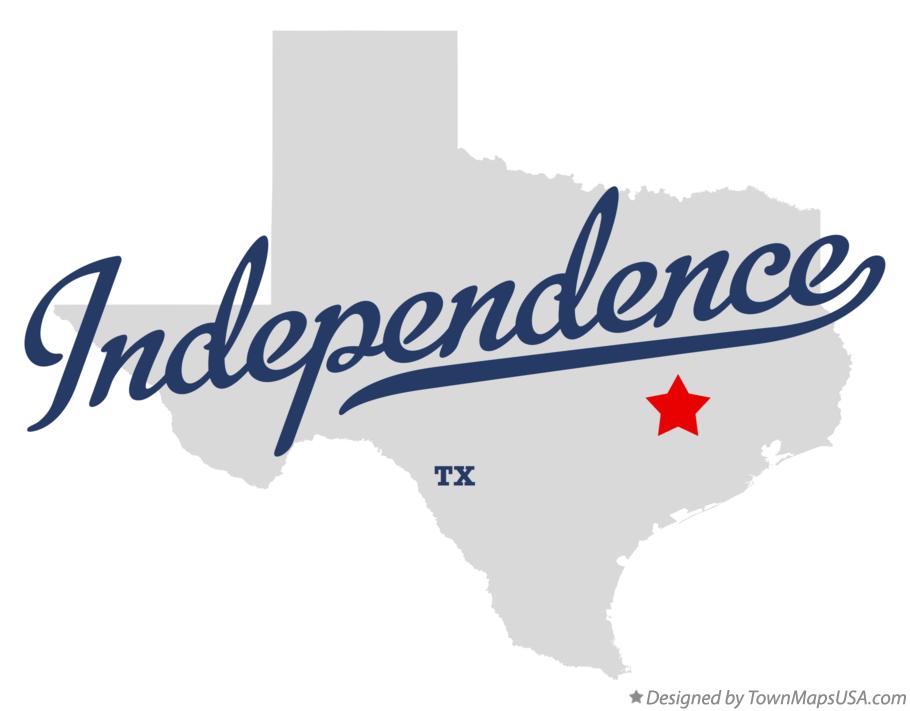 Map of Independence, TX, Texas