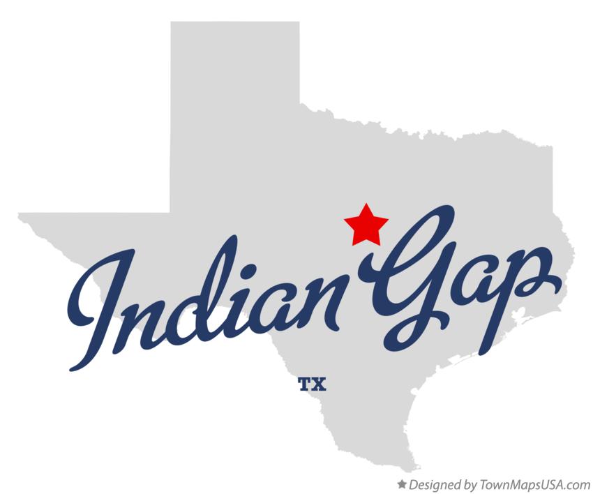 Map of Indian Gap, TX, Texas