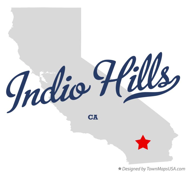 Map of Indio Hills, CA, California