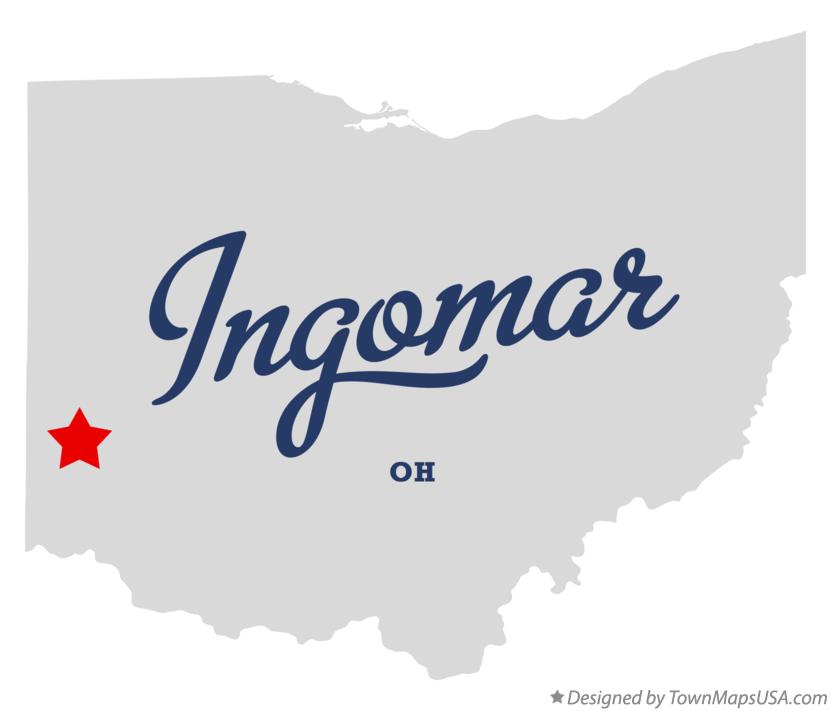Map of Ingomar, OH, Ohio
