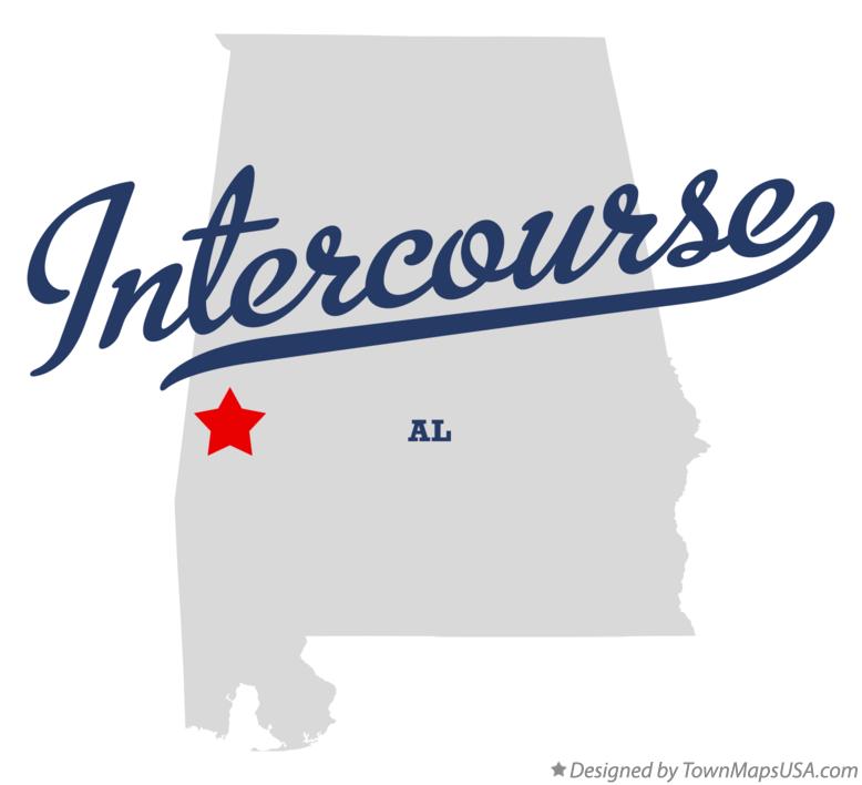 Map of Intercourse, AL, Alabama