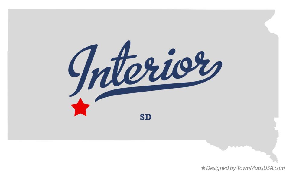 Map of Interior, SD, South Dakota