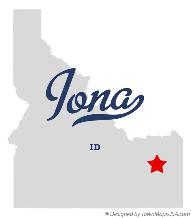Map of Iona, ID, Idaho