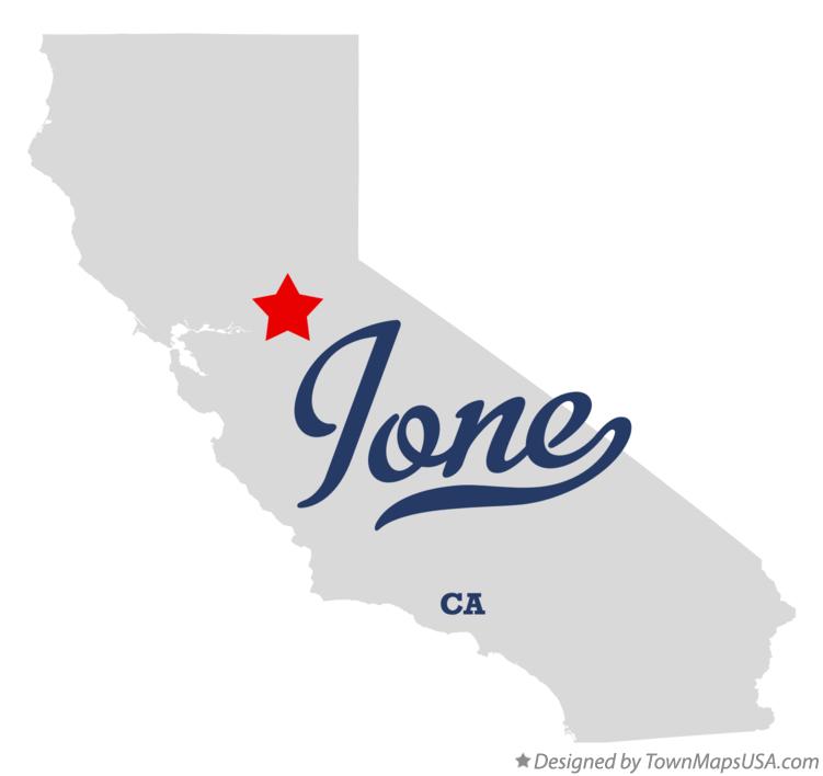 Map of Ione, CA, California
