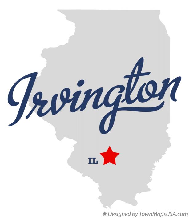 Map of Irvington, IL, Illinois