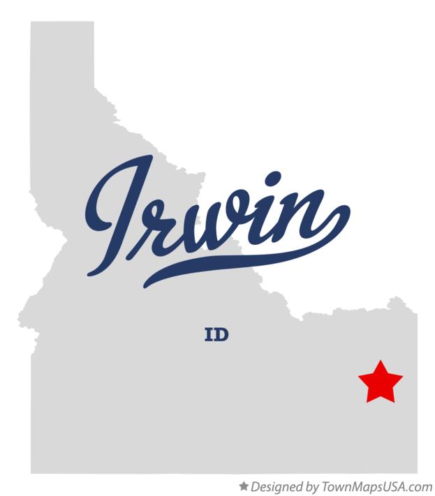 Map of Irwin, ID, Idaho