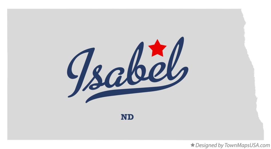 Map of Isabel, ND, North Dakota