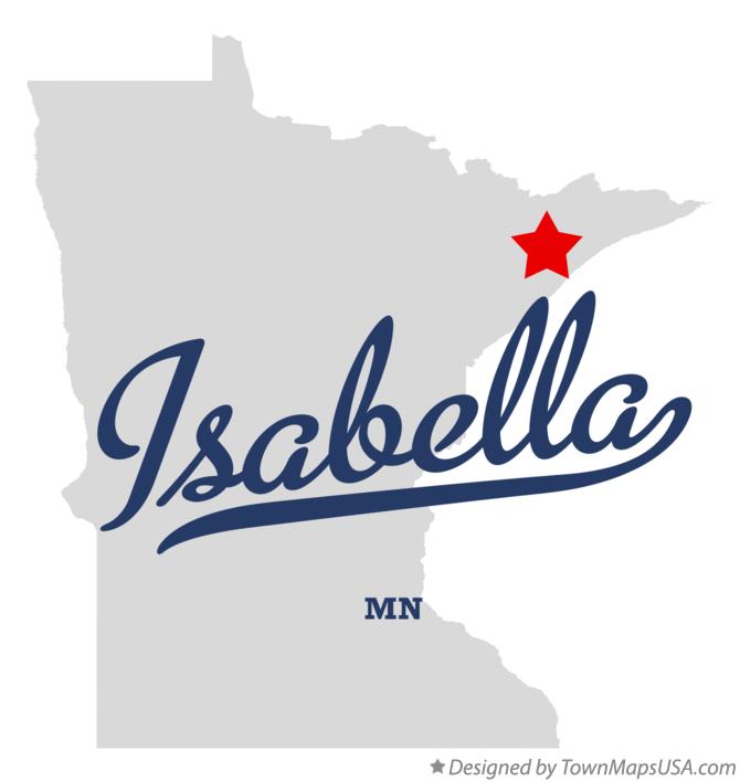 Map of Isabella, MN, Minnesota