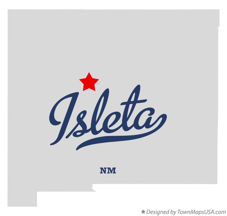Map of Isleta, NM, New Mexico